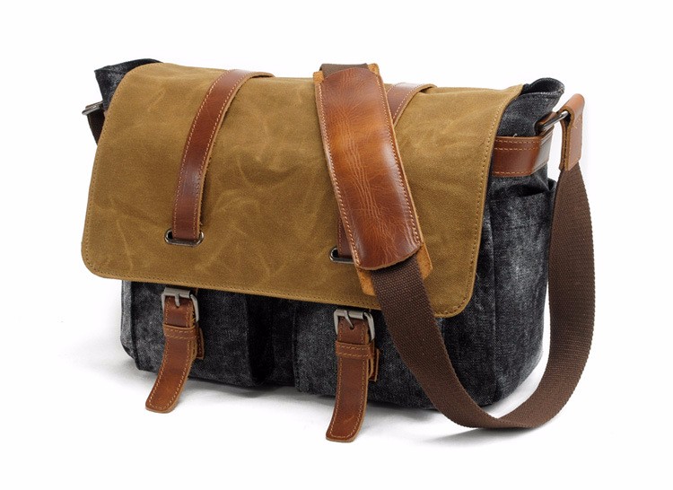 waxed canvas DSLR camera messenger bag (5).jpg