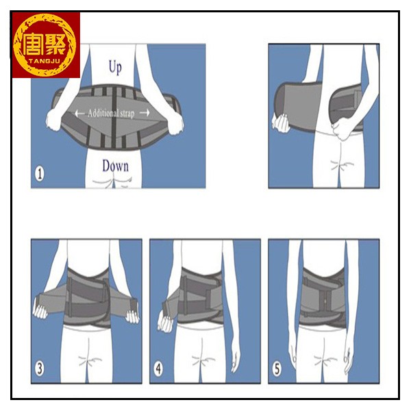 Lumbar Support Belt Back Braces Four Steels Breathable Waist Treatment of Lumbar Disc Herniation Lumber Muscle Strain 5.jpg