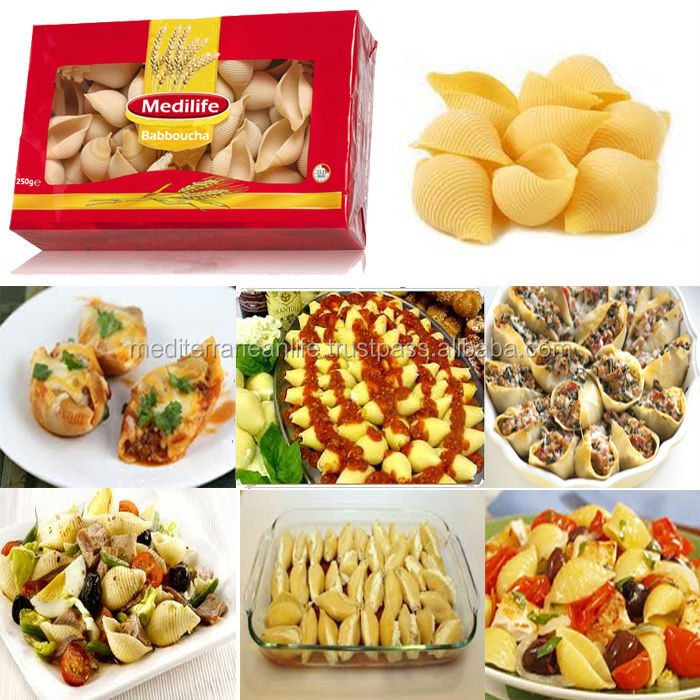 100% High Quality Shell Pasta Macaroni, 100% Durum Wheat Shell Pasta,Shell Pasta 250g Bag