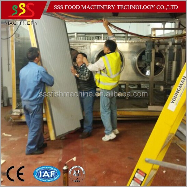 High Quality Spiral Freezer IQF Freezer for Fish Shrimp Meat Chicken Cake Seafood