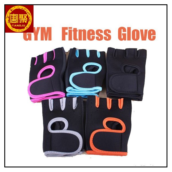 015 Sports Gloves Fitness Exercise Training Gym Weight Lifting Leather Figerless Gloves Multifunction For Sports and Cycling1.jpg