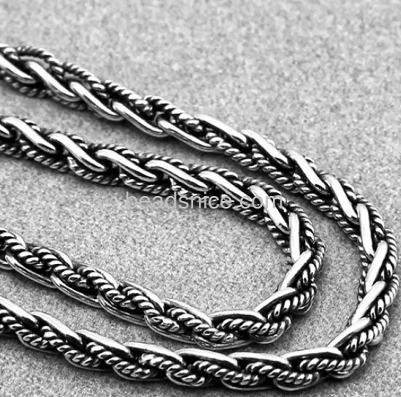 Beadsnice番号25623卸売シルバージュエリーメンズメンズシルバーチェーンネックレス問屋・仕入れ・卸・卸売り