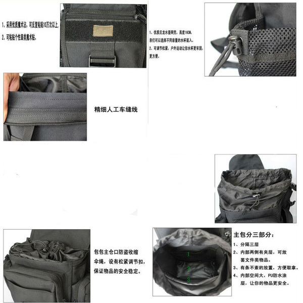 戦術的なバッグプッシュ511バッグパック仕入れ・メーカー・工場