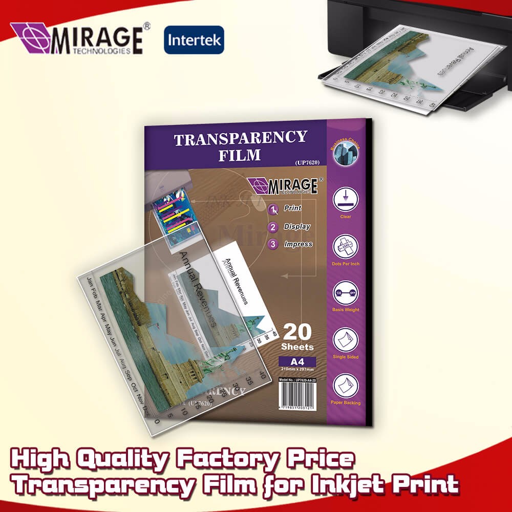 high quality factory price transparency pet film for inkjet