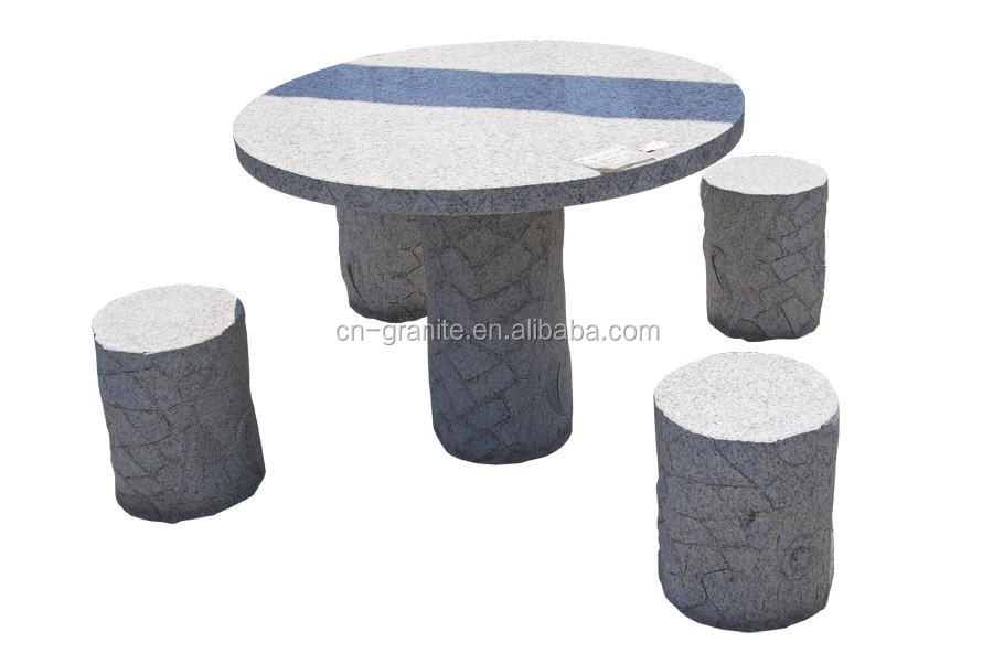 gray stone garden benches and tables for sale