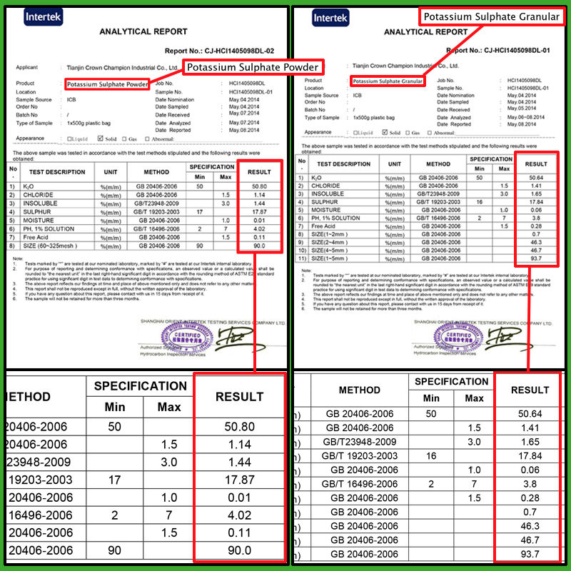 50% K2SO fertilizer grade SOP powder potassium sulphate price