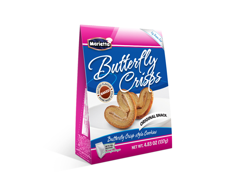 Marietta Butterfly Crisp Cookies 137gr