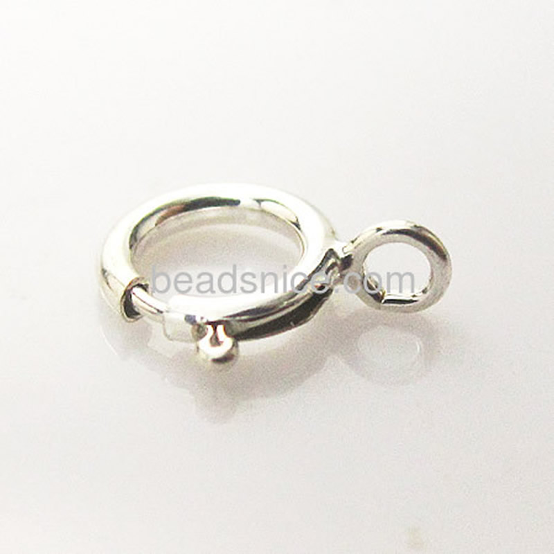 Beadsnice ID 25277 925スターリングシルバースプリングリングクラスプ問屋・仕入れ・卸・卸売り