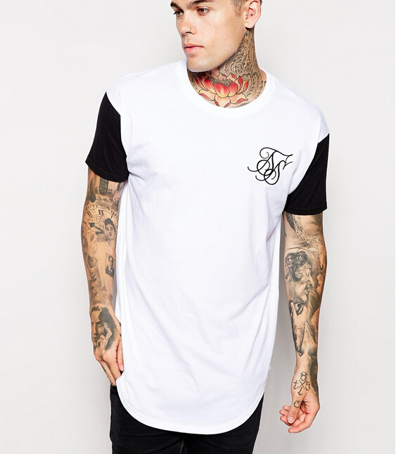 rounded hem t shirt