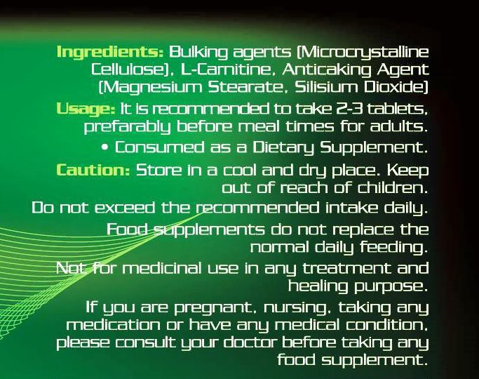 L-Carnitine Tablet Main - Kopya