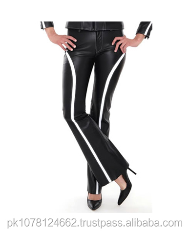 工場卸売新しい到着のファッションデザインカスタム製- 女性の革のズボン仕入れ・メーカー・工場