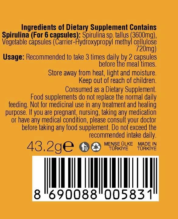 Spirulina Ingredients