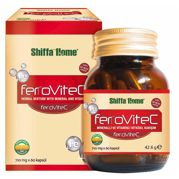 FERROVITEC Vitamin C Capsule Natural Herbal Vital Health Food Supplement