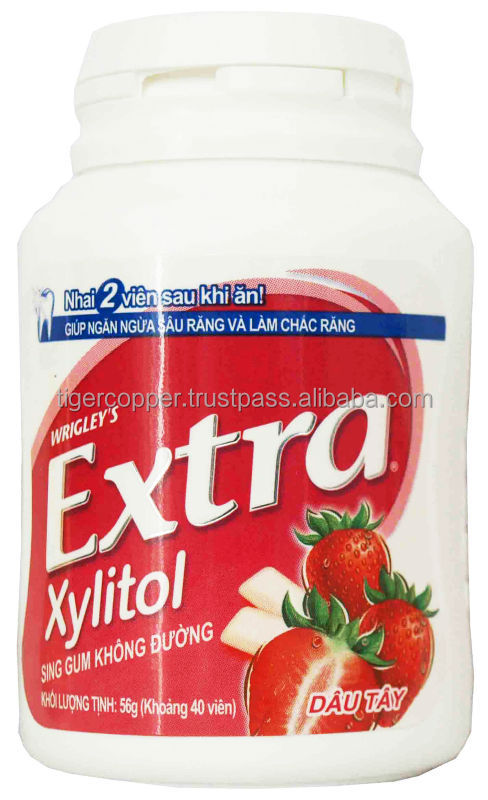 EXTRA XYLITOL STRAWBERRY GUM BLISTER 11.2G/WRIGLEYS CHEWING GUM/SUGAR FREE XYLITOL GUM