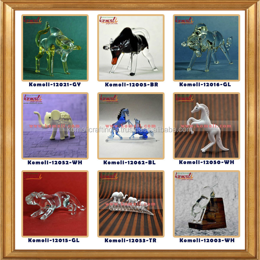 Komoli Craft Glass Animals1
