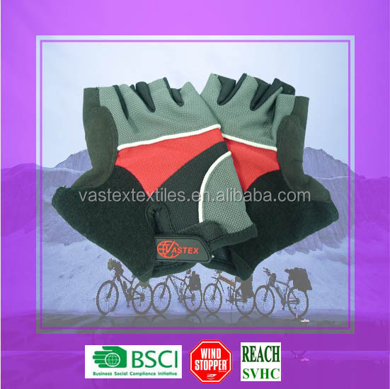 緑色の矢印ポリエステルニットグレーパームサイクリング手袋サイクリング泡のパッディング仕入れ・メーカー・工場