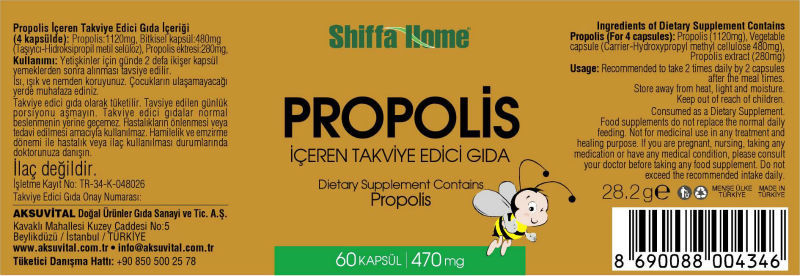 Propolis label
