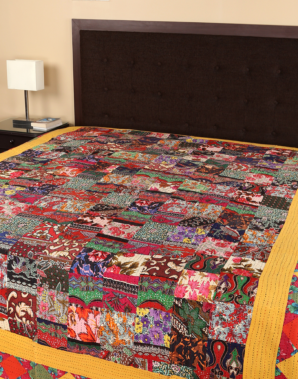 Sprei, etnische spreien, kerst spreien, elegante patch werk ... Zijde katoen sprei