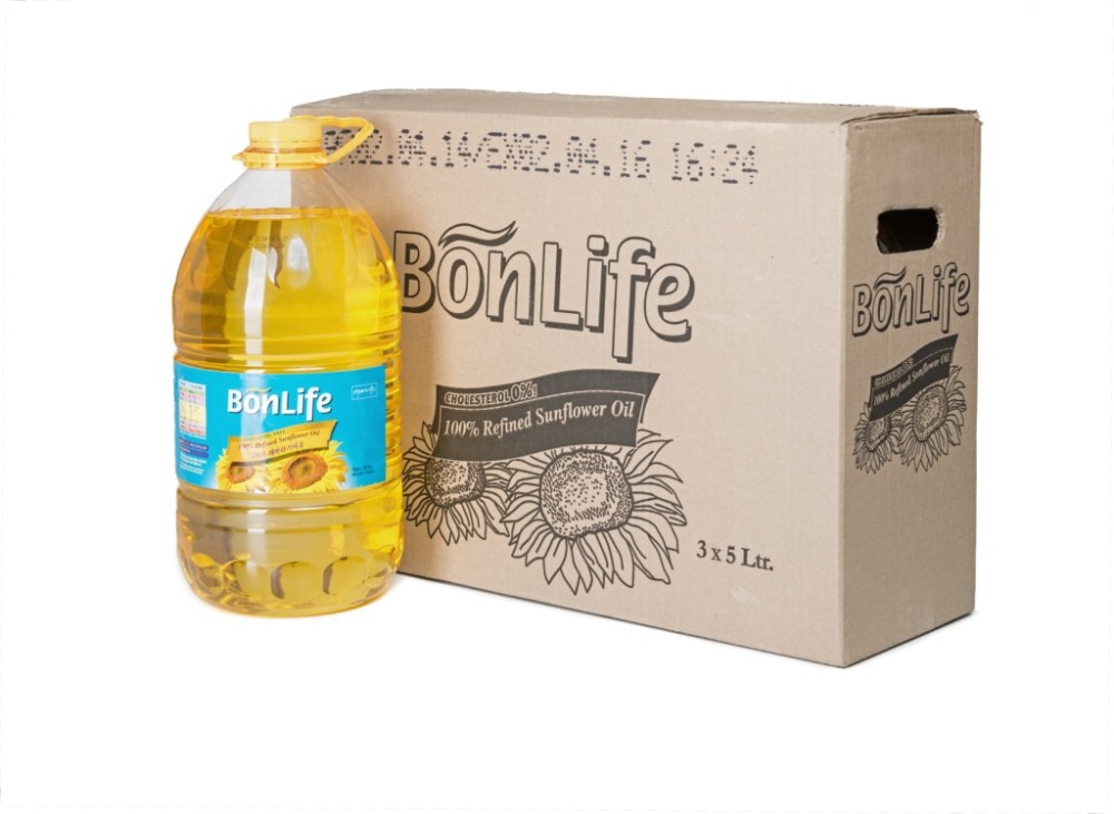 HighOleic sunflower oil for deepfrying in 5L PET bottles