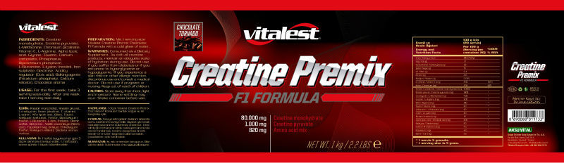 Creatine Premix Etiket