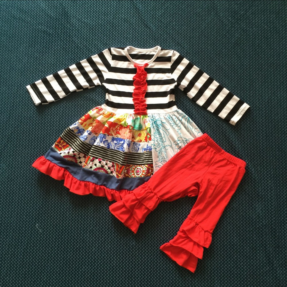 2015女の子ブティック服クリスマス子供衣装鹿パターンベビーフリルクリスマスYW-00192仕入れ・メーカー・工場
