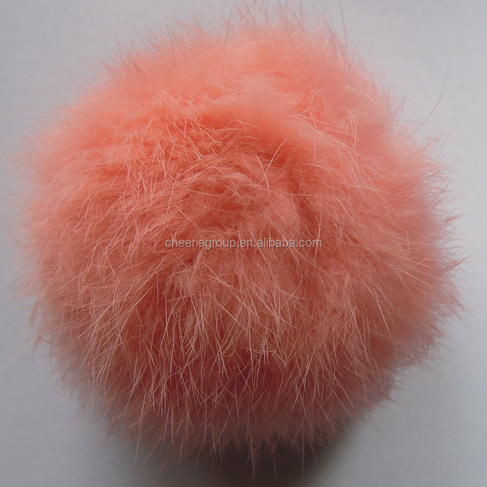 8センチウサギの毛皮のポンポンポンポンボールで異なるサイズと色仕入れ・メーカー・工場