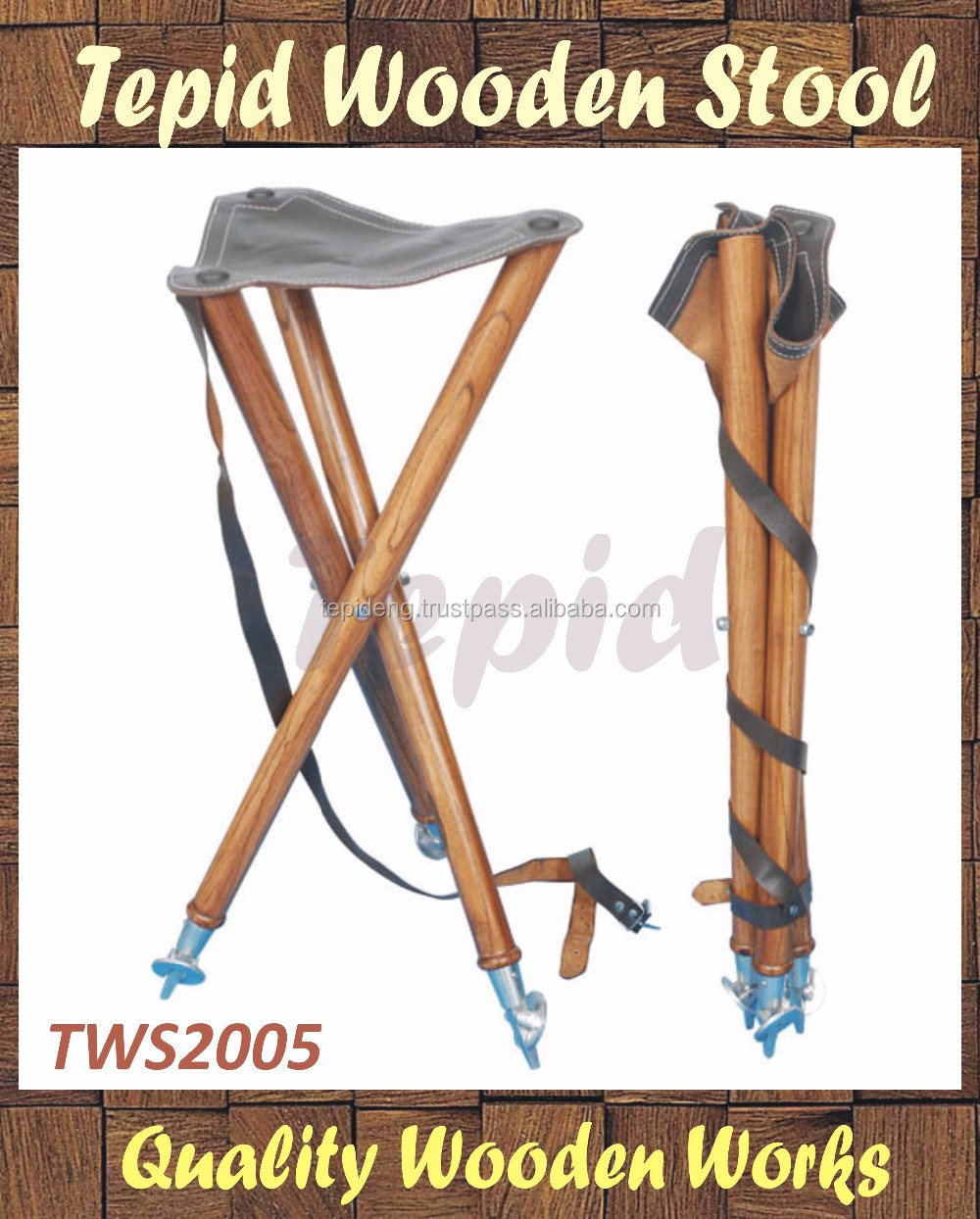 品質木製スツール| fourpod木製スツール用キャンプ|三脚木製スツール用狩猟|仕入れ・メーカー・工場