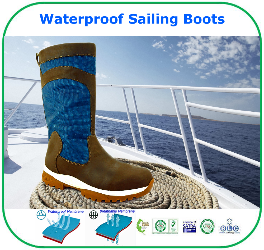 Remarkable Breathable Membrane Waterproof Leather Sailing Boots Buy Snow Rain Bootssailing 6570