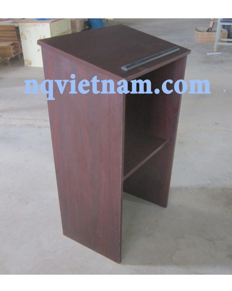 FLOOR STANDING KNOCK-DOWN LECTERN - DARK CHERRY MELAMINE 1.jpg