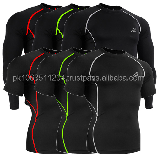 最新のデザイン2015卸売カスタム短いスリーブコンプレッションシャツ/top品質クイック- ドライカスタムtシャツをチアリーディング問屋・仕入れ・卸・卸売り