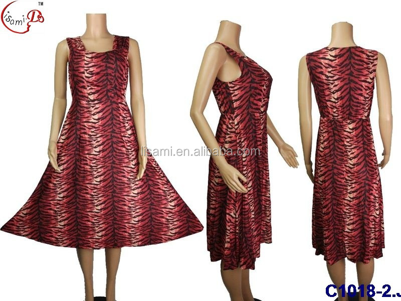 C1018 2016卸売アフリカドレスファッションno<em></em>nsleeve dashikiヒョウ柄アフリカスタイルのドレス仕入れ・メーカー・工場