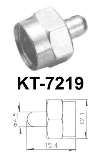 (kt- 7219) fオスターミネータ( ダミーロード) tvrfコネクタアンテナアクセサリー仕入れ・メーカー・工場