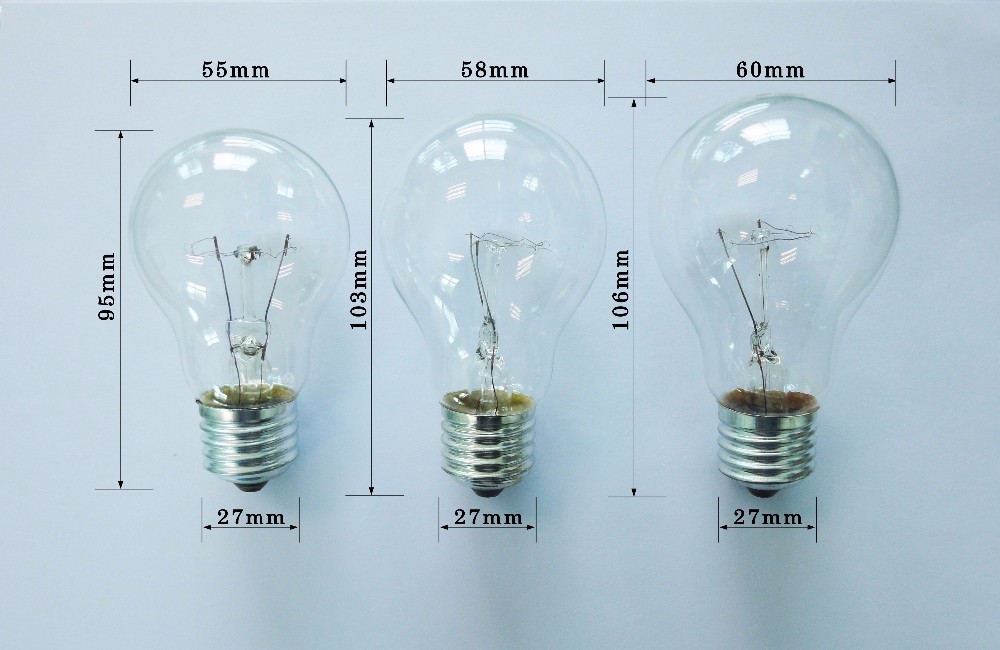 Single Filament Lighting Bulb Made In China 75w 120v Incandescent Bulb