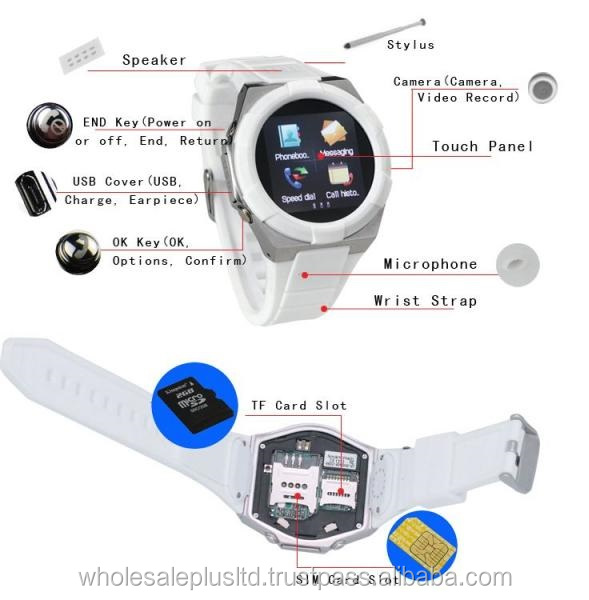 ロックされていないgsmの腕時計の携帯電話( wp- a6)問屋・仕入れ・卸・卸売り