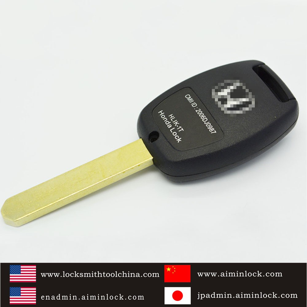 Car Key Case For Honda Two Button Transponder key Shell AML031314