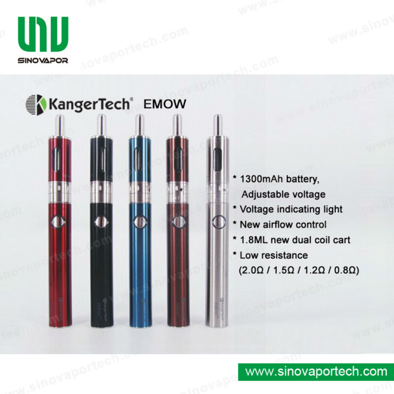 2014 Newest Kanger Emow kit kangertech emow starter kit emow mega with 1300mah high capacity battery
