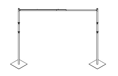 Drapery Hardware Portable Pipe And Drape Tent Wedding Pipe And