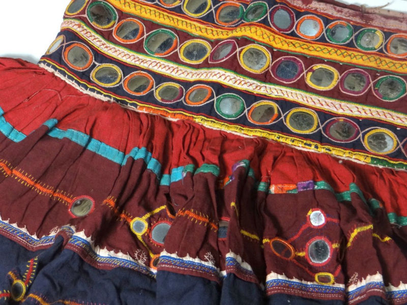 ジプシーrabariスカート刺繍入りミラー作業banjaraベリーダンススカート仕入れ・メーカー・工場