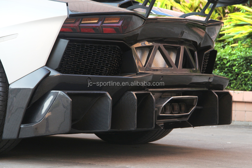 Carbon Fiber Convertible Rear Bumper For Lamborghini Aventador