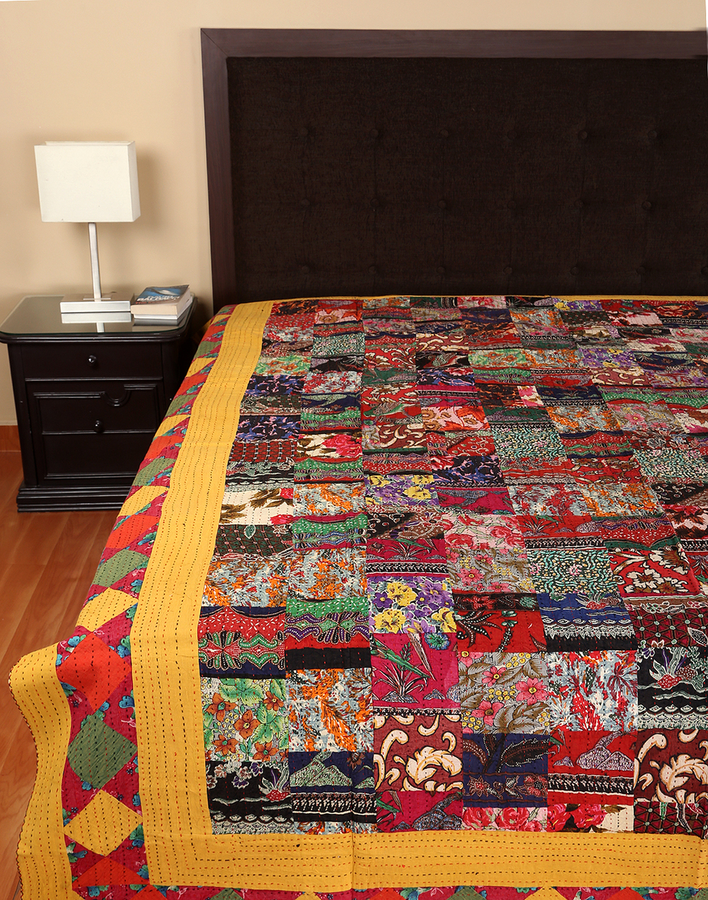 Sprei, etnische spreien, kerst spreien, elegante patch werk ... Zijde katoen sprei