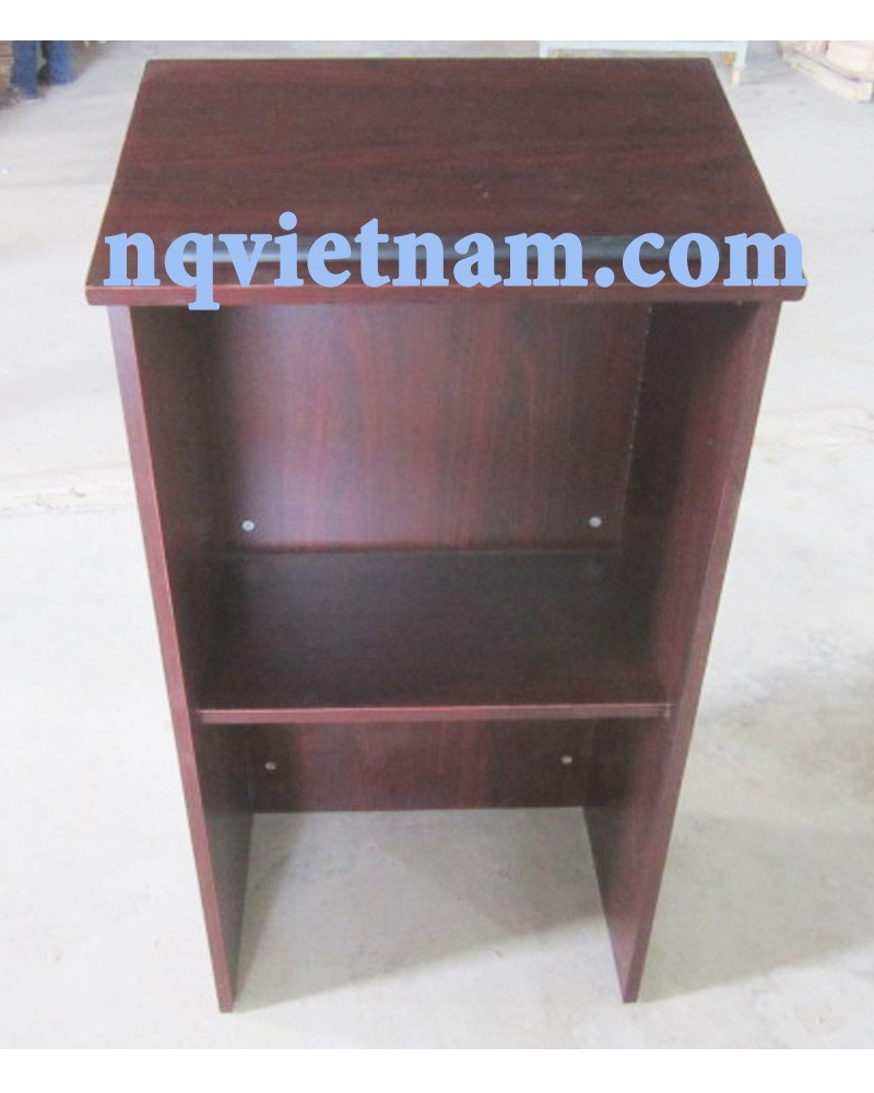 FLOOR STANDING KNOCK-DOWN LECTERN - DARK CHERRY MELAMINE 2.jpg