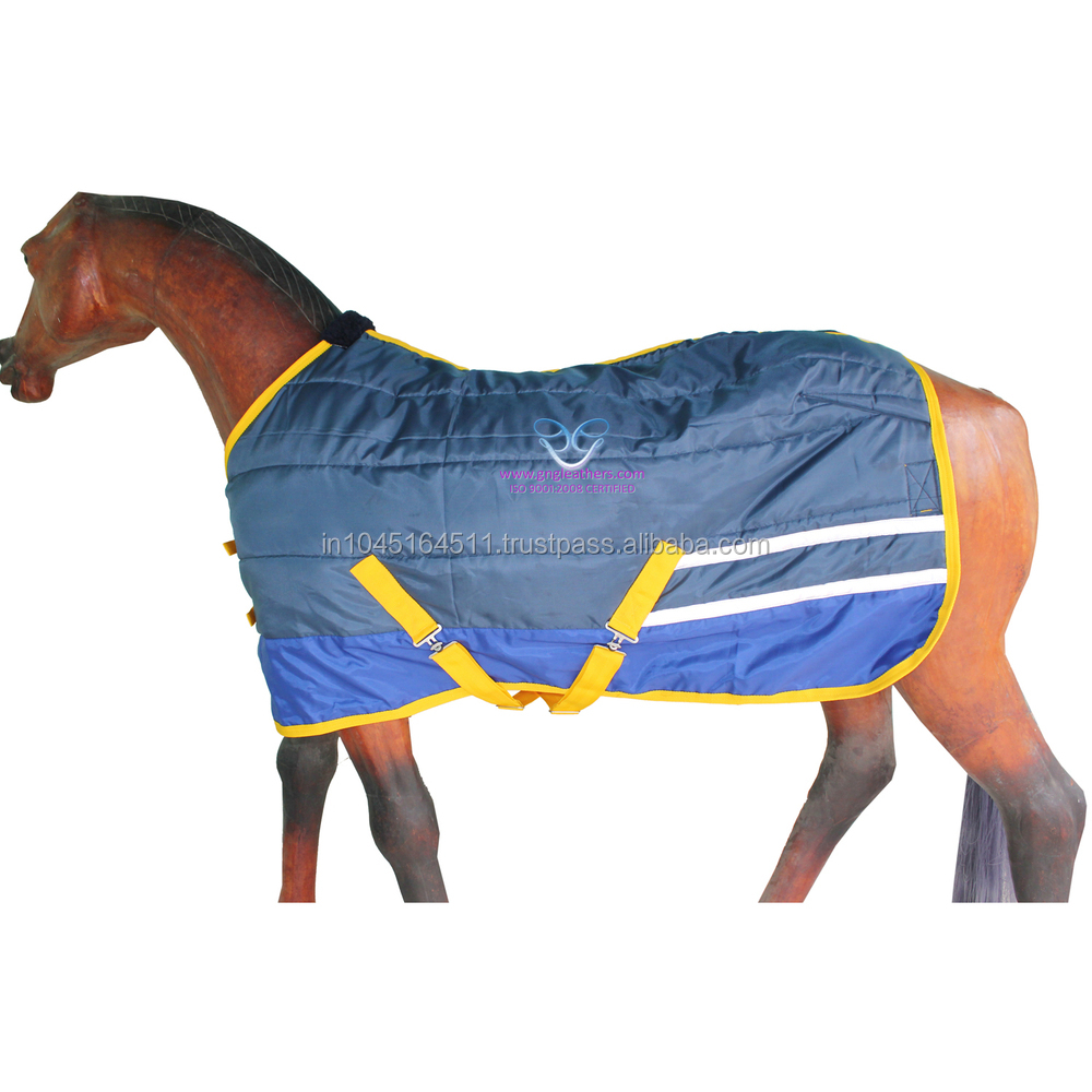 安定敷物馬で、 ネイビーとr。 リフレクタ付きブルーストリップ。問屋・仕入れ・卸・卸売り