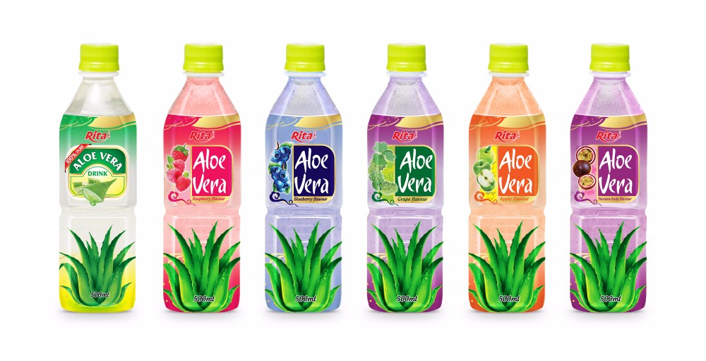 500ml Pet Bottle aloe vera juice with fruit juice.jpg