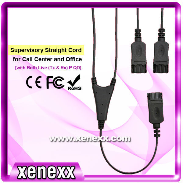 GN QD Both Tx & Rx Live Call Center training quick disco<em></em>nnecting plug Supervisory Cord問屋・仕入れ・卸・卸売り