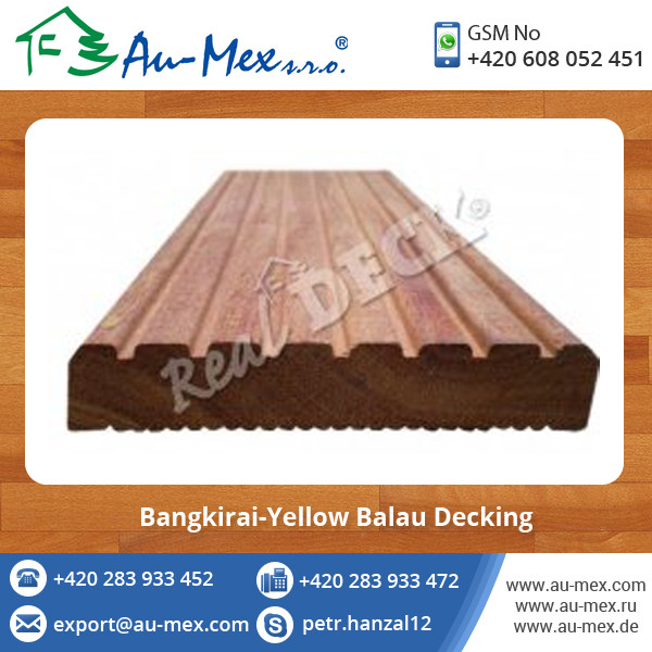 耐候性黄色balau (bangkirai)デッキのためのスタイリッシュな外観 問屋・仕入れ・卸・卸売り