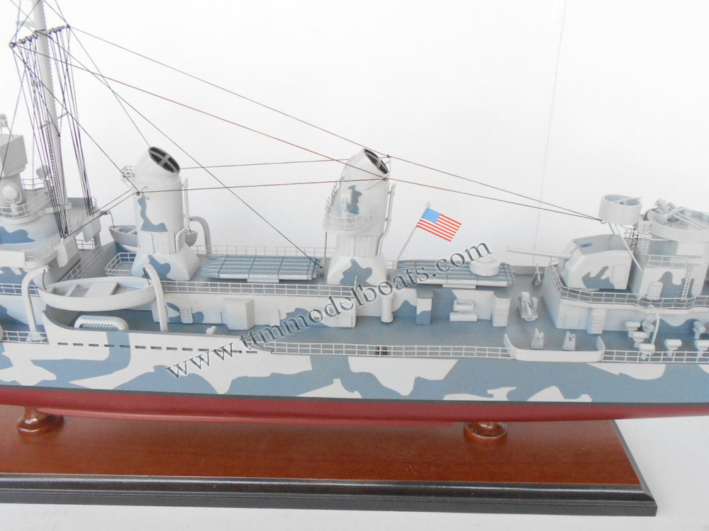 迷彩ussフレッチャー( dd/dde- 445) 木製の戦闘船の模型仕入れ・メーカー・工場