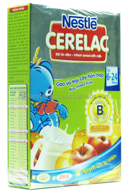 NESTLE CERELAC YOGURT MIXED ORANGE AND MANGO INFANT CEREAL WITH MILK BOX 200G