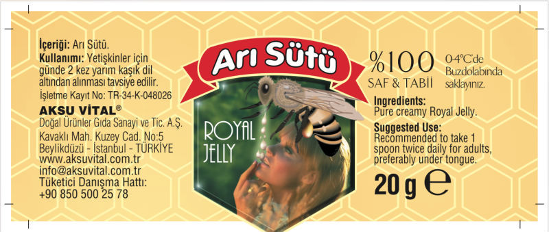 Royal Jelly label