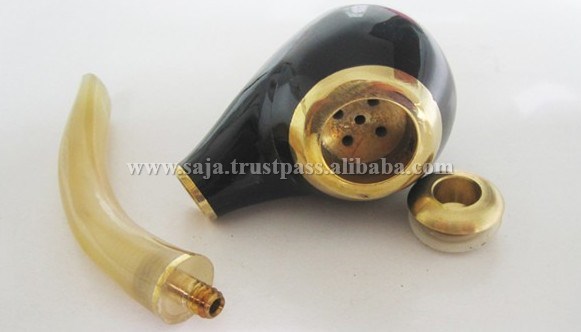 Buffalo horn tobacco pipe SHT-017.1.JPG