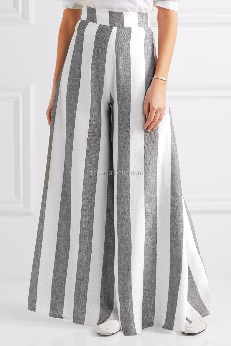 red and white striped pants womens